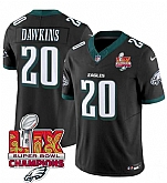 Men & Women & Youth Philadelphia Eagles #20 Brian Dawkins Black 2025 Eagles Logo Super Bowl LIX Patch New F.U.S.E. Vapor Limited Stitched Jersey Dzhi,baseball caps,new era cap wholesale,wholesale hats
